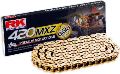 Image de Chaîne RK "GB420MXZ" 1/2 x 1/4, Chaîne MX-Racing, Pour 100 maillons