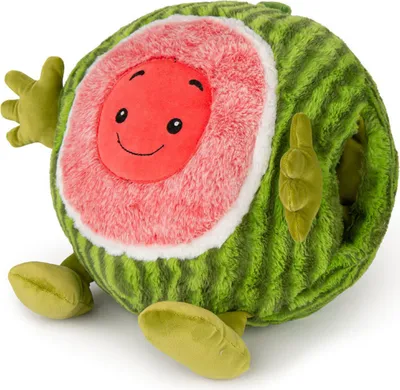 Obrázok produktu pre Noxxiez plyšový vankúšik na zahriatie rúk - roztomilá plyšová hračka na zahriatie rúk melón