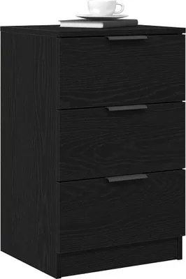 Obrázek produktu pro vidaXL Noční stolek 2 ks černý dubový vzhled 40 x 65 x 65 cm