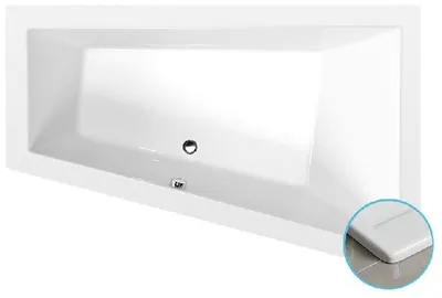 Zdjęcie produktu dla Wanny Polysan - Wanna asymetryczna Triangl R Slim, 1800x1200x500 mm, prawa, biała 20611S