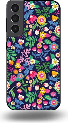 Produktbild von Smartphonica Handytasche passend für Samsung Galaxy S22 Plus mit Blumendruck - TPU Back Cover Case Blumendesign