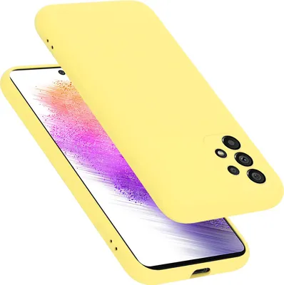 Produktbild von Cadorabo Schutzhülle für Samsung Galaxy A73 5G Hülle in Gelb Handyhülle Case Cover TPU Etui