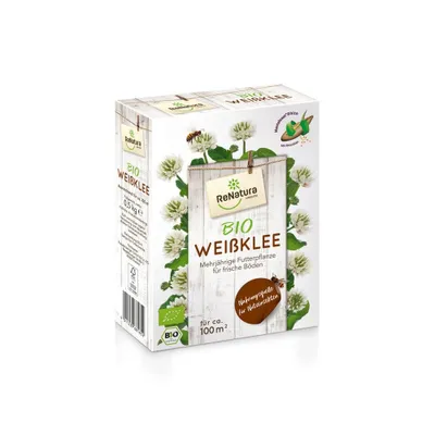 Produktbild von ReNatura Weissklee Saatgut 0.5 kg