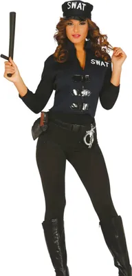 Produktbild von Damenkostüm Agentin y SWAT-Kostüm Damen S/M Einheitsgröße