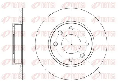 Produktbild von 2x REMSA Bremsscheibe 6535.00 vorne passend für PEUGEOT 206 Schrägheck (2A/C)