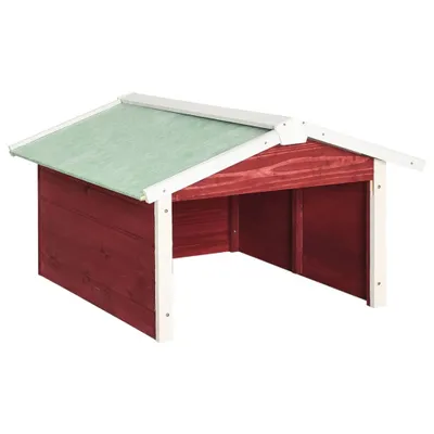 Immagine prodotto di Casetta per Tosaerba Robotizzato 72x87x50 cm Rossa Bianca Abete