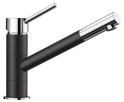 Produktbild von Blanco Küchenarmatur KANO chrom schwarz 526175