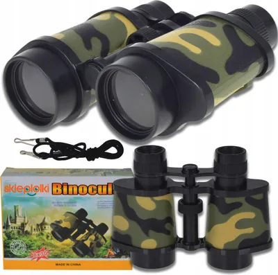 Immagine prodotto di Lolex | Binocolo per bambini 8x30 - Mimetico - Giocattolo sicuro - Ergonomico e leggero