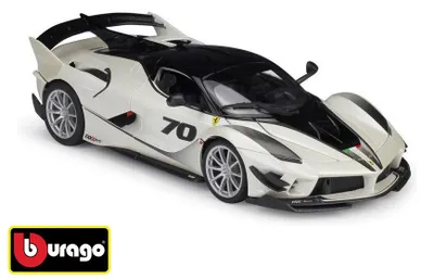 Obrázek produktu pro BBURAGO Ferrari FXX-K EVO 1:18 weiss, Model supersportovního automobilu, Sestavený, 1:18, Ferrari FXX-K EVO, Jakékoliv pohlaví, Kov, Plast