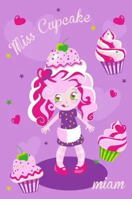 Produktbild von Miss Cupcake Mädchen Kinderteppich Teppich Läufer Spielteppich 80x120cm