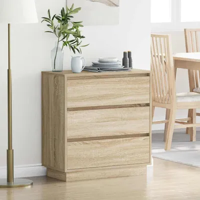 Produktbild von vidaXL Nachttisch Sonoma-Eiche 71 x 34,5 x 75 cm Holzwerkstoff