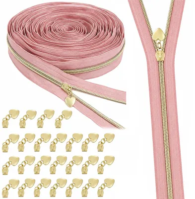 Endlosreißverschluss Nr. 5, 9 m, 6 mm, rosa