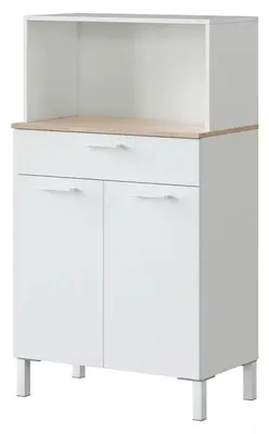 Imagen del producto de duehome -Alacena de cocina con 2 puertas y 1 cajón 72x126 cm