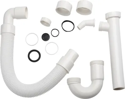 Produktbild von WENKO Röhren Siphon flex. Geruch Verschluss Abwasser Leitung Waschbecken Spülen
