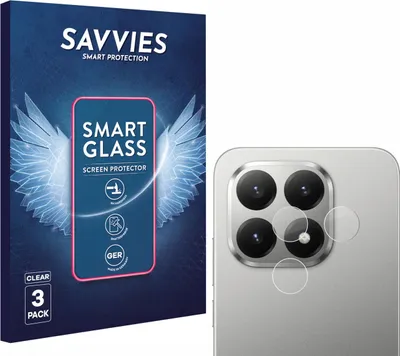 Produktbild von 3x Savvies Schutzglas Folie für Xiaomi 15T (NUR Kameraschutz) 9H Panzer Schutzfolie Glas Displayschutz klar transparent