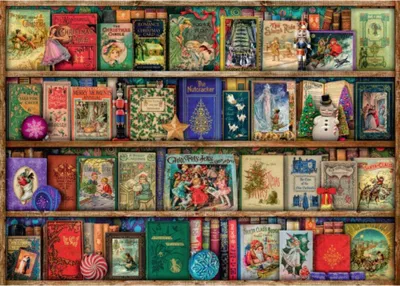 Produktbild von RAVENSBURGER Puzzle Vánoč ní knihovna 1000 dílků