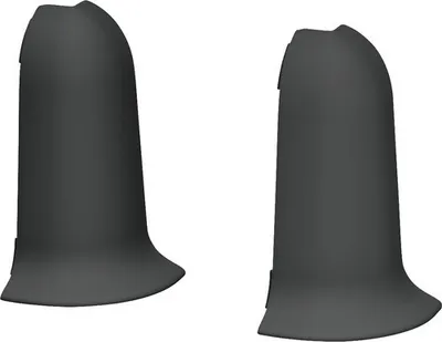 Produktbild von Prinz Außenecken für Kabelkanal-Sockelleiste dunkelgrau 60 mm