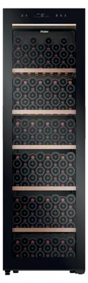 Produktbild von Haier HWS205GGEH1, Weinkühler mit Kompressor, Freistehend, 205 Flasche(n), G, Innenbeleuchtung, Schwarz