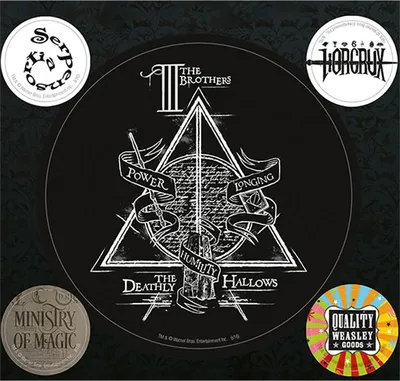 Produktbild von Harry Potter - Deathly Hallows - Aufkleber 5er-Pack Set - Vinyl TA892 (Einheitsgröße) (Bunt)