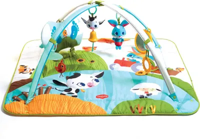 Obrázek produktu pro Tiny Love Gymini Kick & Play Tiny Farm, Dětská posilovna, Hrazda s hračkami, Zvuky, Vícebarevný