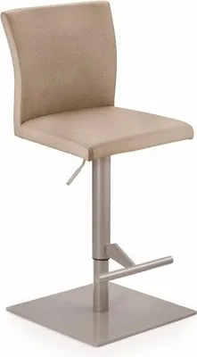 Produktbild von Edler Barhocker Tresenhocker Buono KM Gestell perlgraumetallic Kunstleder hellkhaki