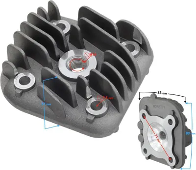 Immagine prodotto di Testata Moretti per scooter 2 tempi 50cc 1PE40QMB