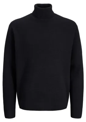 Immagine prodotto di JACK & JONES Jprblamilano, maglia a coste con collo alto e dettaglio a punto