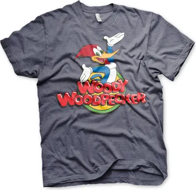 Produktbild von Woody Woodpecker Classic Logo T-Shirt - Large - Navy-Heather