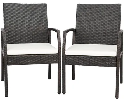 Image de Chaise de jardin - Chaise en rotin - Ensemble de chaises de jardin - Chaise pour balcon - Chaise pour terrasse - Confort ergonomique