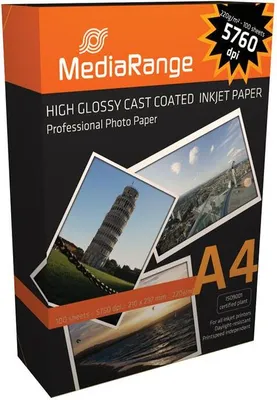 Produktbild von Fotopapier A4 220g Mediarange 100 Blatt