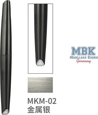 Imagen del producto de DSPIAE DSP-MKM-02: Bolígrafo marcador, color plateado metálico
