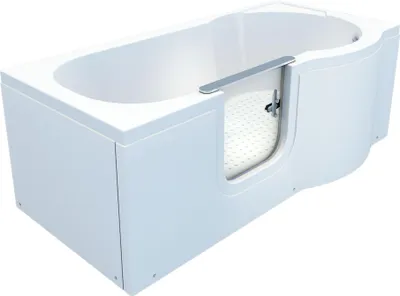 Produktbild von Seniorenwanne mit Tür S12-L Badewanne 170x85cm ohne Armatur
