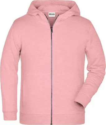 Produktbild von Sweat-Jacke mit Kapuze und Reißverschluss rose-melange, Gr. L