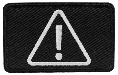 Produktbild von SCHNORR Warning Triangle Klett-Patch 80 - 50 mm - Warndreieck-Symbol