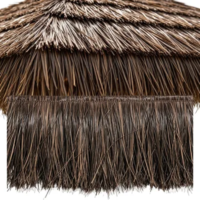 Kunst-Palmblattgras HDPE, Rolle 0,5×3 m, braun, wetterfest