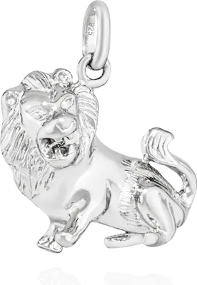 Produktbild von Kettenanhänger Löwe Sternzeichen 925 Silber hochglanz 16x19mm Horoskop Zodiak