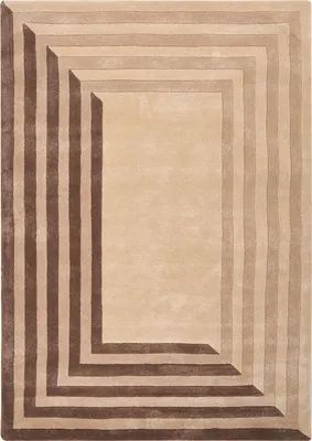 Obrázek produktu pro BELIANI Koberec béžový viskózový a vlněný obdélníkový tvar geometrický vzor 160 x 230 cm moderní styl obývací pokoj