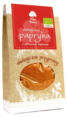 Papryka czerwona słodka mielona Dary Natury 50g ekologiczne przyprawy