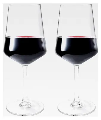Produktbild von 2er Set Weingläser aus Kunststoff 532ml für Rot- und Weißwein, unzerbrechlich, ideal für Partys und Camping