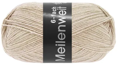 Produktbild von Lana Grossa - Meilenweit 6-fach 150g Unito 9678 hellbeige