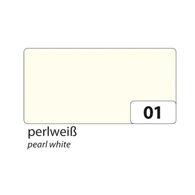 Produktbild von folia 6122/10 01 Tonkarton 220 g/m², 50x70 cm, perlweiß (10er Pack)