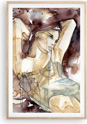 Produktbild von Gerahmtes Poster - Rahmen in heller Eiche - Frau Modell - 61x91,5 cm - Wand Bild - Wanddeko - Wandbilder - Kunstposter - Wandposter - Bilderrahmen - Bilder - Kunstdruck - Wandbild - P2NPA61x91-3552
