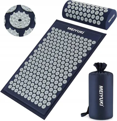 Produktbild von Akupressur-Matte mit Kissen und Tasche Blau