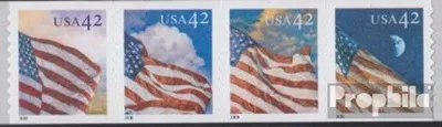 Produktbild von Briefmarken USA 2008 Mi 4348BG-4351BG Viererstreifen (kompl.Ausg.) postfrisch Flaggen
