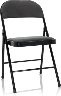 Productafbeelding van Famanu Klapstoel, comfortabel, donkergrijs - inklapbare stoel, met bekleding