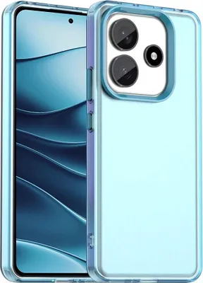 Produktbild von Hülle für Xiaomi Redmi Note 14 5G - Phonesta HardFrost Semi-Transparent Back Cover - Matt Blau