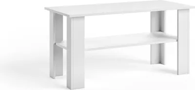 Produktbild von Couchtisch Konferenztisch in Weiß, 100 cm lang, 55 cm breit, 58 cm hoch