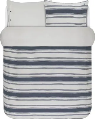 Produktbild von Marc O'Polo Halbleinen Bettwäsche-Garnitur Osi Duvet Größe 200x220 + 2x80x80 cm Farbe Blue