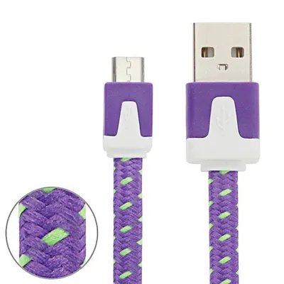 Produktbild von Micro USB Datenkabel Ladekabel Farben 3 m für Handys Tablet Kabel Laden Zubehör