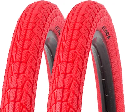 Immagine prodotto di Kenda Krackpot Colour - Copertoni per BMX e biciclette per bambini (2 copertoni) - Rosso